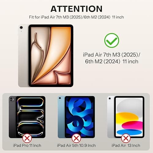 OMOTON PAPERSENSE Matte Screen Protector for iPad Air 11 Inch M3 2025 & M2 2024 (7th/6th Gen), Paper-layer Tempered Glass with Dust-free Installation Tray, Anti-glare, Apple Pencil Support, 2 Pack thumbnail 2