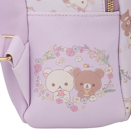 San-X Original Rilakkuma Floral Tea Time Backpack with Korilakkuma Plush thumbnail 5