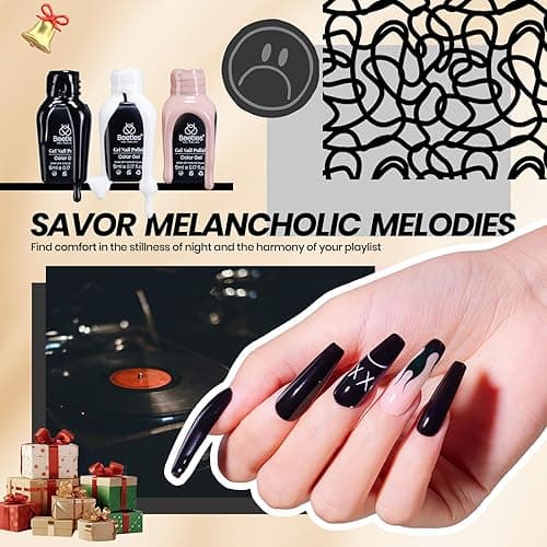 Beetles Gel Nail Polish Kit with U V Light, 68 Pcs Gel Nail Kit 35 Colors Emotional Spectrum with Base Matte&Glossy Top Coat Soak Off Manicure Set, Women Teen Girl Christmas Gifts, Beetles Gift Spree thumbnail 4