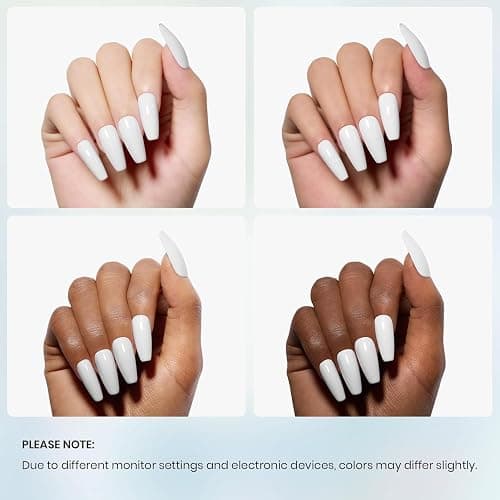 Beetles White Gel Nail Polish,15ml Winter Soak Off UV Gel Polish French Nail Art Manicure Salon DIY Design at Home Gift for Women thumbnail 5