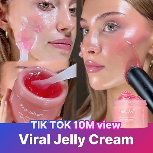 Medicube Collagen Jelly Cream- Niacinamide & Freeze-Dried Hydrolyzed Collagen - Boosts skin's barrier hydration and gives 24h Glow & Lifted Look - Korean skincare (1.69 Fl Oz (Pack of 1)) thumbnail 5