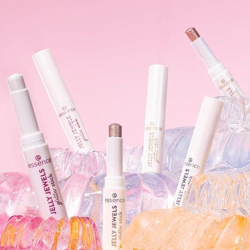 Essence Cosmetics Jelly Jewels Glitter Stick Stick Paillettes, Longue Durée, Sensation de Rosée, Chatoyant, Intense en Couleurs (2.5g) thumbnail 9