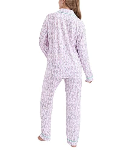 HMPEAIIY Women Y2k Monkey Pajamas Set Button Down Sleepwear Loungewear Pjs for Jammies Party Christmas Thanksgiving Gift thumbnail 7