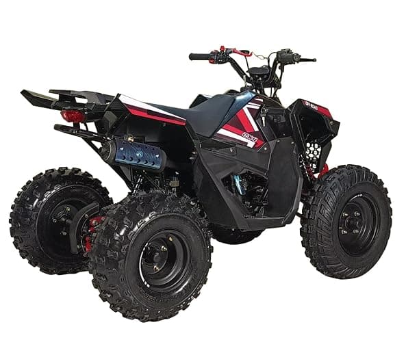 HHH Sporty 125E ATV 125cc ATV Quad for Youth Sports Utility Gas Power Sports ATV with Reverse Led Lights Big Tires 18/19 (Yellow) thumbnail 7