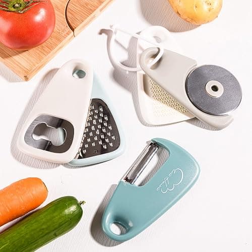 Kitchen Gadgets Set, Stackable for Saving Space, Blue, 5 Pieces | Durable Cooking Tools, Space Saving for Small Kitchen, Accessories for RV Camper Inside, Dishwasher Safe thumbnail 2