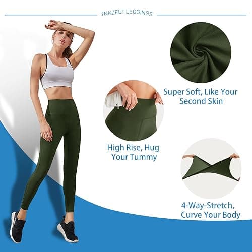 High Waisted Leggings with Pockets thumbnail 3