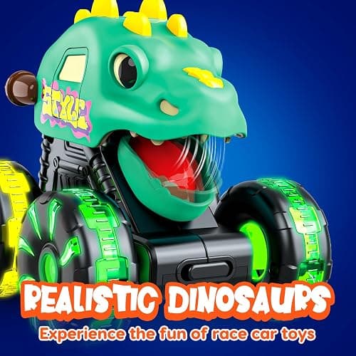 Monster Truck Toys Dinosaur Cars for Toddlers 1-3, Press and Go Cars Truck Toys for 1 2 3 4 5 Year Old Boys Girls Gift, Light Up Boy Toy Dinosaur Cars for 2 3 4 One Two Year Old Boy Birthday Gifts thumbnail 5