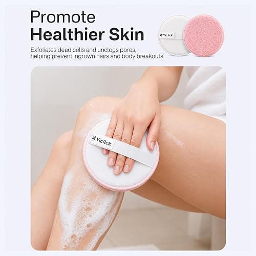 Exfoliating Body Scrubber, 2 Pack Shower Loofah Sponge with Handle, Dual-Sided Body Scrub Pad for Bathing, Rich Lather Bath Sponge for Men and Women thumbnail 5