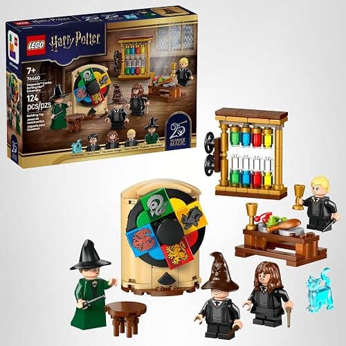LEGO Harry Potter Hogwarts Castle: Sorting Hat Ceremony Building Toy for Boys, Girls - Pretend Play Set for Kids, Ages 7+ - W/4 Minifigures & Cat Patronus Toy Figure - Gift Idea for Birthdays - 76460 thumbnail 7