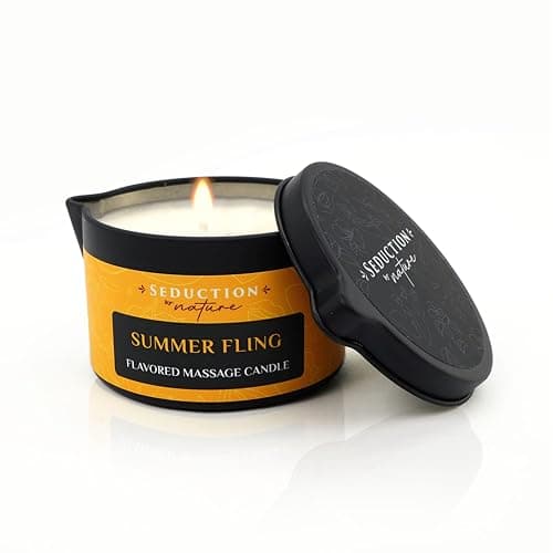 Tropical Scent Massage Oil Candle – Vegan Full Body Massage Therapy & Home SPA – Sustainable Formula for Relaxation & Stress Relief thumbnail 6