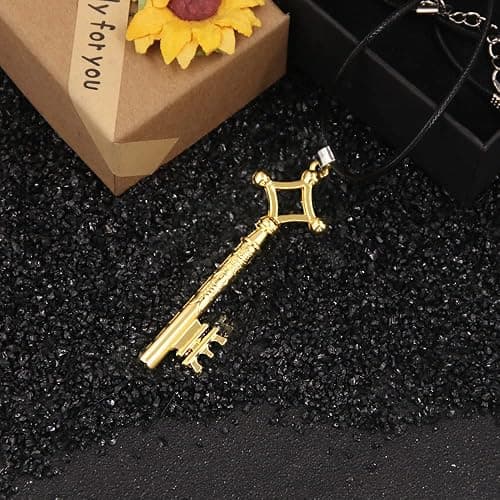AOT Wings of Freedom Eren's Key Pendant Necklace - Shingeki No Kyojin Anime Chain - Gift for Men Women and Fans thumbnail 6