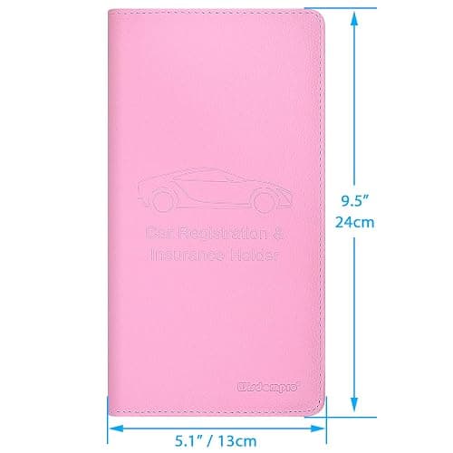 Wisdompro Car Document Holder Organiser, PU Leather Vehicle Insurance and Registration Holders Wallet Case for ID Card, Driving Licence, Key Contact Information Cards thumbnail 6