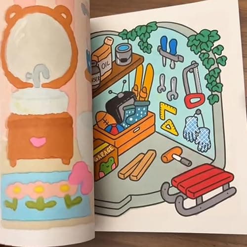 Cozy Friends Coloring Book - Creative Pages for Adults & Teens | Featuring Adorable Goods Cozy Spaces Coloring for Relaxation thumbnail 6
