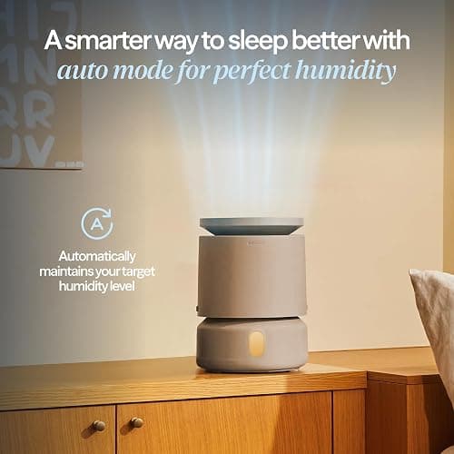 BLUEAIR Room Humidifier - DreamWell - 48Hr Top-Fill Mist-Free InvisibleMist Technology Aroma Stone for Essential Oils and Soothing Mood Lighting - Quiet Operation for Bedroom and Home Use, Beige thumbnail 8