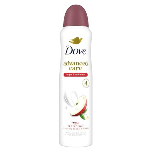 Dove Advanced Care Antiperspirant Deodorant Spray Apple & White Tea Antiperspirant deodorant to help skin barrier repair by boosting skin's ceramide levels 72-hour odor and sweat protection 3.8 oz - Image 1