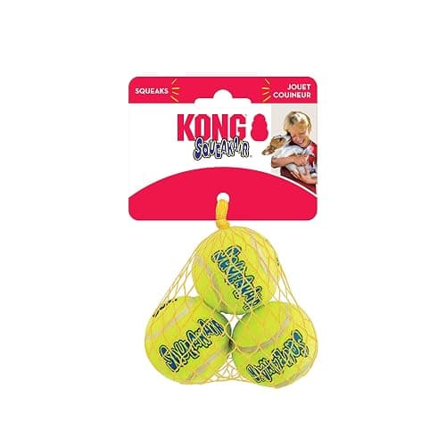 KONG - Squeakair Ball - Dog Toy Premium Squeak Tennis Ball, Gentle on Teeth (Small (6 Pack)) thumbnail 4