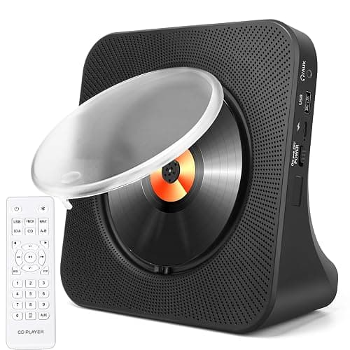 Portable DVD CD Player for Home Car with Aux Input, Home Audio CD Players with Remote - Image 1