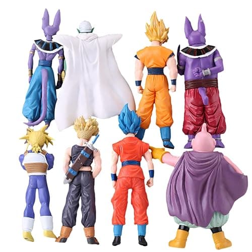 Anime Super Hero Action Figures Set, Collectible Warrior Figurines, 7.8Inch Energy Style Character Models for Display, Party Favors & Gift Collection (8PCS) thumbnail 8