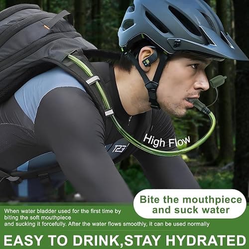 Hydration Bladder, 1.5-2-3L Water Bladder for Hiking Backpack, BPA-Free Leak Proof Water Reservoir Storage Bag, Water Pouch Hydration Pack for Camping Cycling Running thumbnail 6