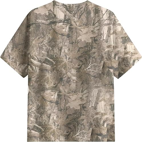 Sujama Camo Shirt Women Men Oversized Maple Leaf T Shirts Graphic Baggy Shirts Tops Crewneck Short Sleeve Tees Streetwear - Medium - Khaki thumbnail 2