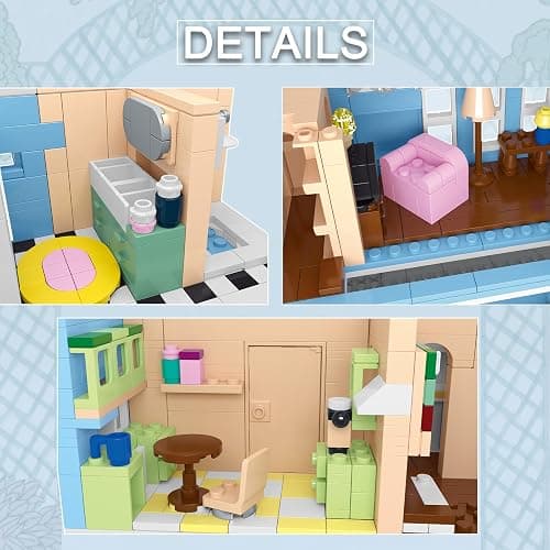 Gilmore House Building Set for Girls, Cozy Architecture Model Kit | Stars Hollow Luke’s, Meaningful Mother Daughter Gifts for Women, Teen Girls and Fans 1559 Pcs thumbnail 7
