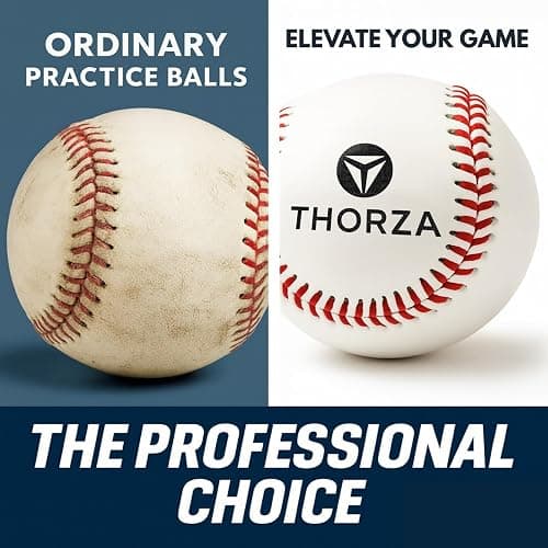 Thorza Weighted Baseballs for Pitching & Throwing Training - Velocity Building Balls for Hitting Practice & Strength Development - Youth to Pro, (6,8,10 and 12 Oz) - Set of 4 (9" Balls) thumbnail 5