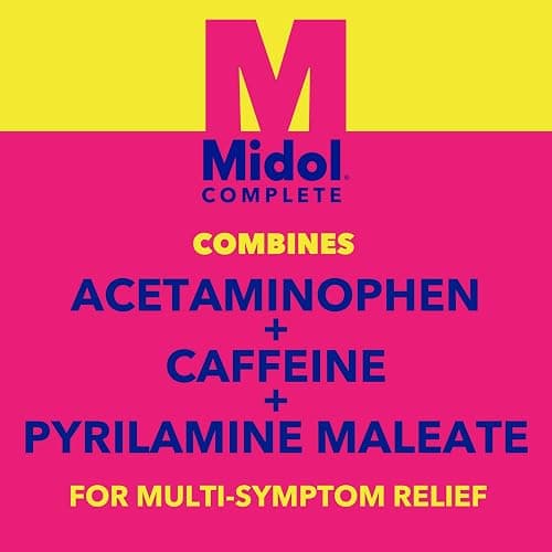 Midol Complete Menstrual Pain Relief Caplets, 40 Count - Provides Cramp, Headache, and Bloating Relief thumbnail 4