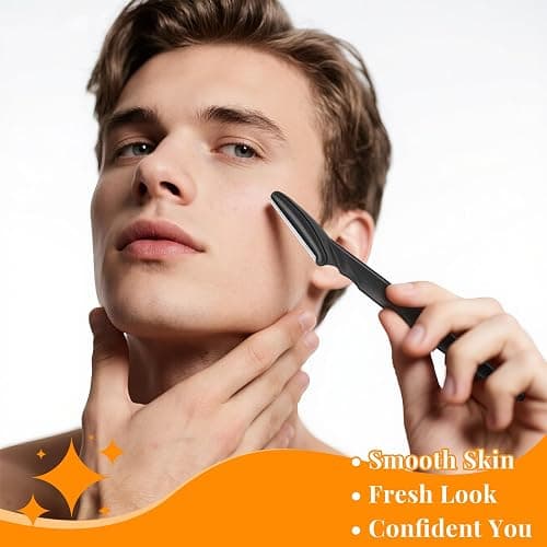 Phyyixs 88 Pcs Eyebrow Razors & Face Razors for Women in Storage Jar – Black Color Dermaplane Razor for Women Face & Men, Safe Face Shaver with Protective Covers thumbnail 7