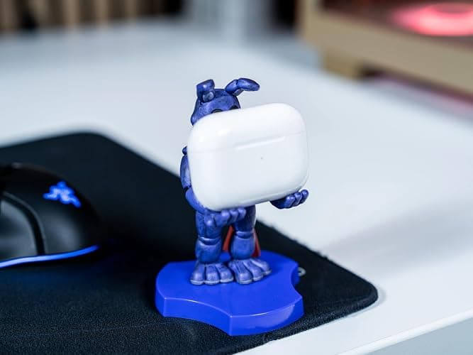 Cableguys Minis Five Nights at Freddy's Bonnie Phone Stand & Earbuds Holder - Novelty Phone Stand for Desk Decor and Bedside Accessories, In Ear Headphone Holder for Smartphone & Small Devices thumbnail 2