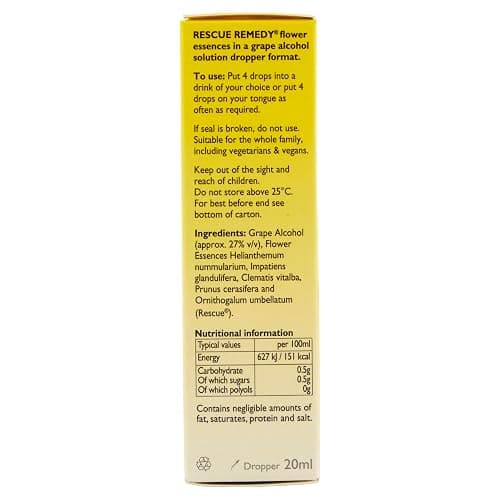 Rescue Remedy Dropper | Daily Support for Stressful Moments | Bach Original Flower Essences | Easy-to-Use 20ml Dropper thumbnail 8