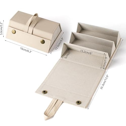 VACONICO Sunglasses Travel Case,Foldable Eyeglasses Case, Portable Multiple Glasses Case for Women Men Girls thumbnail 2