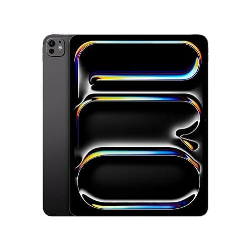 Apple iPad Pro 13-Inch (M4): Built for Apple Intelligence, Ultra Retina XDR Display, 256GB, 12MP Front/Back Camera, LiDAR Scanner, Wi-Fi 6E, Face ID, All-Day Battery Life — Space Black - Wi-Fi - 256GB - Space Black - Standard Glass