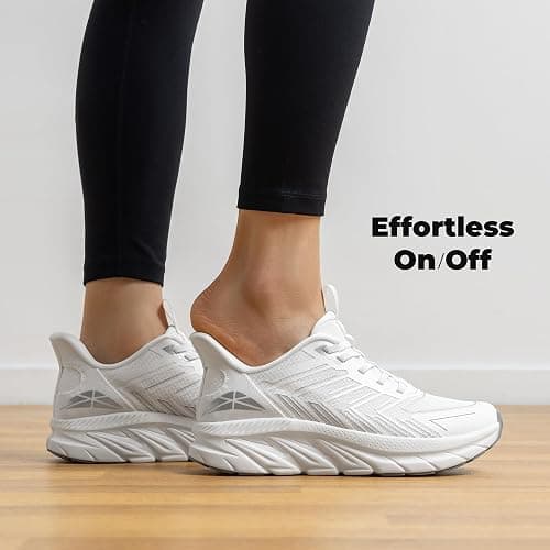 ALLSWIFIT Women's Slip On Walking Shoes Running Comfortable Tennis Breathable Non Slip Athletic Gym Workout Cross Training Fashion Sneakers thumbnail 2