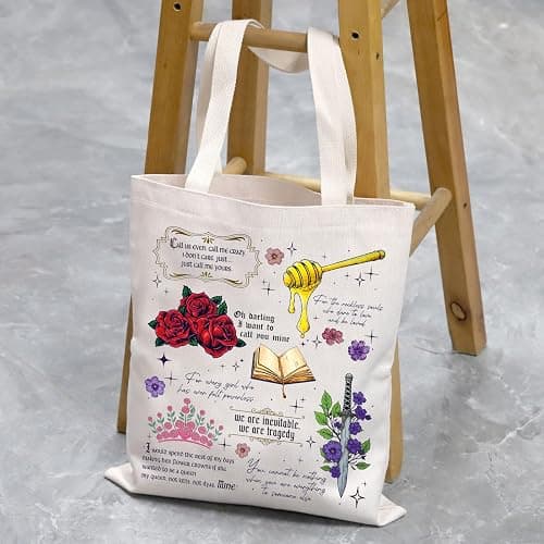 VAMSII Powerless Book Inspired Gifts Romantic Fan Tote Bag Powerless Bookish For Fan Gifts thumbnail 3