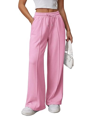 ATHMILE High Waisted Wide Leg Sweatpants - Image 1