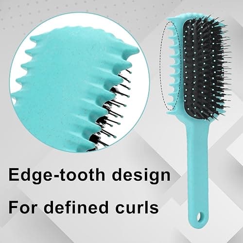 Curly Hair Brush, Volume Curl Defining Brush for Detangling Shaping and Styling Women's Curls, Reduce Pulling (Purple) thumbnail 5