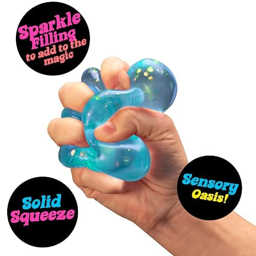Schylling Needoh Dream Drop - Sensory Squeeze Toy with Super Solid Squish - 2.25" Cube - Colors May Vary (Pack of 1) - Bilingual Packaging thumbnail 4