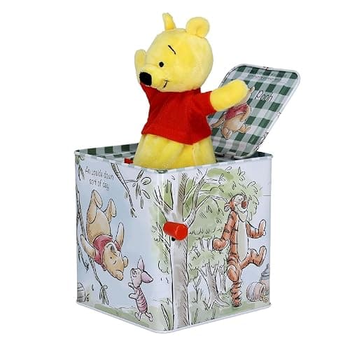 KIDS PREFERRED Disney Baby Winnie The Pooh Jack-in-The-Box - Musical Toy for Babies Multi ,6.5" - Image 1