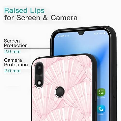 Zrutru 2 Pack Aesthetic Beach Shells Phone Case for Gabb Phone 4 6.1",Cartoon Cute Kawaii Sea Shell Art Pattern Cases Summer Case for Girls Women,Soft Silicone TPU Protective Cover thumbnail 2