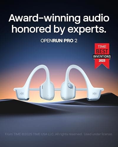 SHOKZ New OpenRun Pro 2-Bone Conduction Headphones,Open-Ear Bluetooth Wireless Sport Earphones for Running,Workouts-Sweat Resistant,Secure Comfortable Fit-Deep Bass,Smart Mic,Reflective Strip thumbnail 2