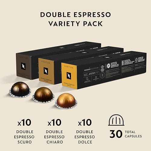 Nespresso Vertuo, Double Espresso Variety Pack, 30-Count Espresso Pods | Capsules Coffee Pack of 1 Brews 2.7oz thumbnail 4