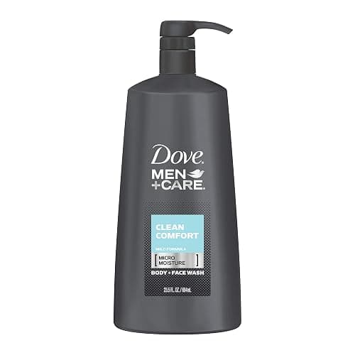 Dove Men+Care Body Wash and Face Wash Pump For Fresh, Healthy-Feeling Skin Clean Comfort Cleanser That Effectively Washes Away Bacteria While Nourishing Your Skin 23.5 oz - Image 1