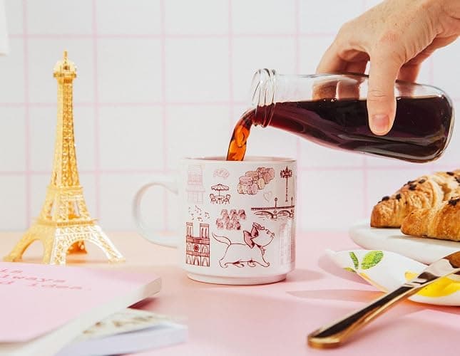 Disney The Aristocats Marie Pink Icons Ceramic Coffee Mug | Cup For Espresso, Tea | Holds 13 Ounces thumbnail 7