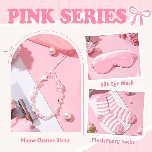 Gift Baskets for Women, 9pcs Birthday Gifts for Teenage Girls, Best Christmas Ideas Box w/Coquette Bow Aesthetic Cup Trendy Stuff for Her Teen Girl Sister Friend Friendship Sweet 16th 18th 21st Bday thumbnail 6