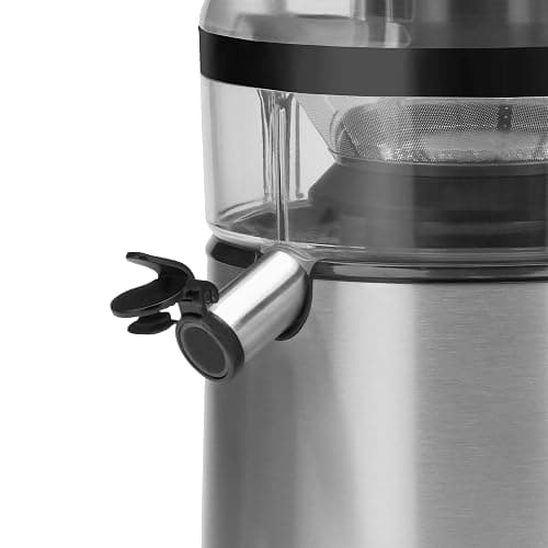 WMF Kult X Entsafter elektrisch Obst Gemüse aus Edelstahl, 500W, Saftmaschine, Slow Juicer für große Fruchtstücke, Saftkrug 1,2l, Schaumfilter, 2 Geschwindigkeitsstufen, edelstahl matt thumbnail 9