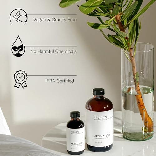 AromaTech The Hotel Premium Aroma Oil – Elevated & Luxurious Home Fragrance with Notes of Lavender, Citrus & Juicy Peach for Scent Diffusers, Cold-Air and UltraSonic Scent Machines – 60 mL thumbnail 5