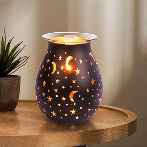 Wax Warmer for Scented Wax,Electric Glass Wax Melt Warmers Birthday Gift,Star Night Light Wax Burner Melter,Scented Oil Candle Warmer Wedding for Girl,Mom,Wife,Husband,Sister thumbnail 6