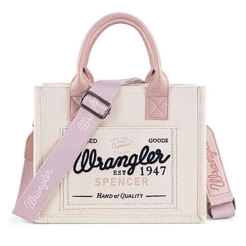 Montana West Wrangler Tote Bag for Women Retro Canvas Top Handle Purses and Handbags thumbnail 4