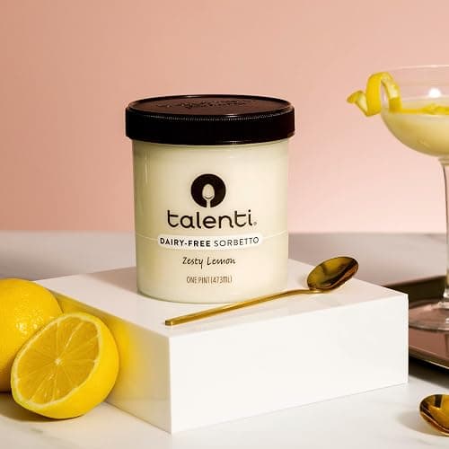 Talenti Dairy-Free Sorbetto Zesty Lemon for Your Next Indulgence, with Real Lemon in Each Jar, 1 pint thumbnail 9