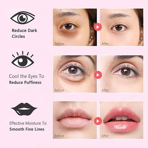 30 Pairs Eye Masks & Lip Masks, Under Eye Patches for Puffy Eyes, Moisturizing Lip Mask Pink Pads, Reducing Fine Lines, Bridal Shower Gifts, Graduation Gifts, Wedding Bridesmaid Gifts, Bulk Gifts thumbnail 4